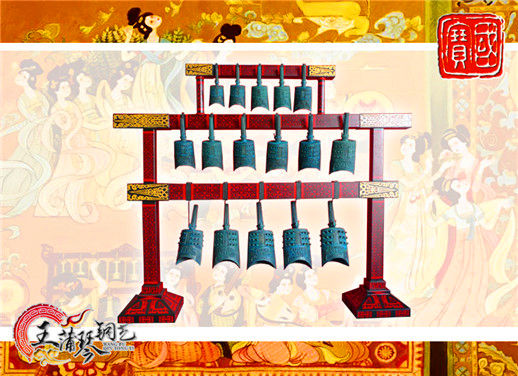 16件套系編鐘、編磬、特鐘、特磬，堂廟祭典用品